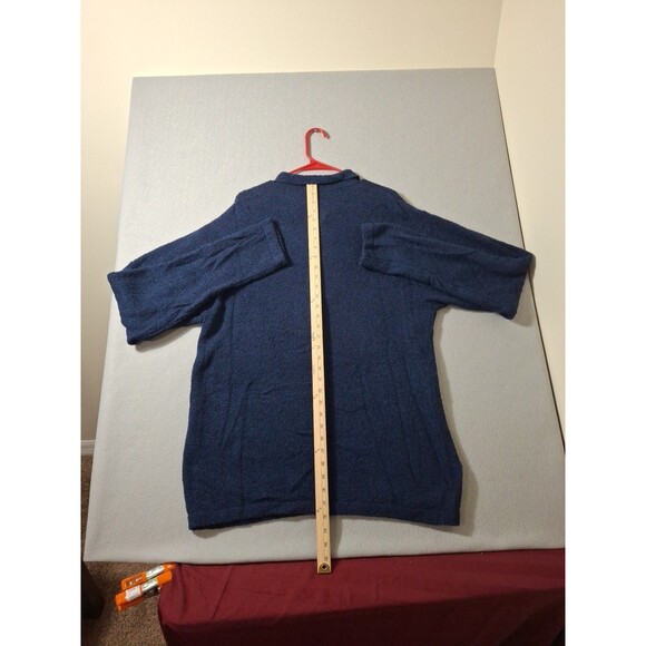 Vintage Ron Chereskin Sweater Men XL Navy Blue 80s Oversized Knit  USA Made - Picture 4 of 5